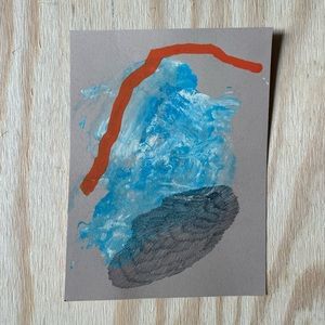 Mixed media abstract art